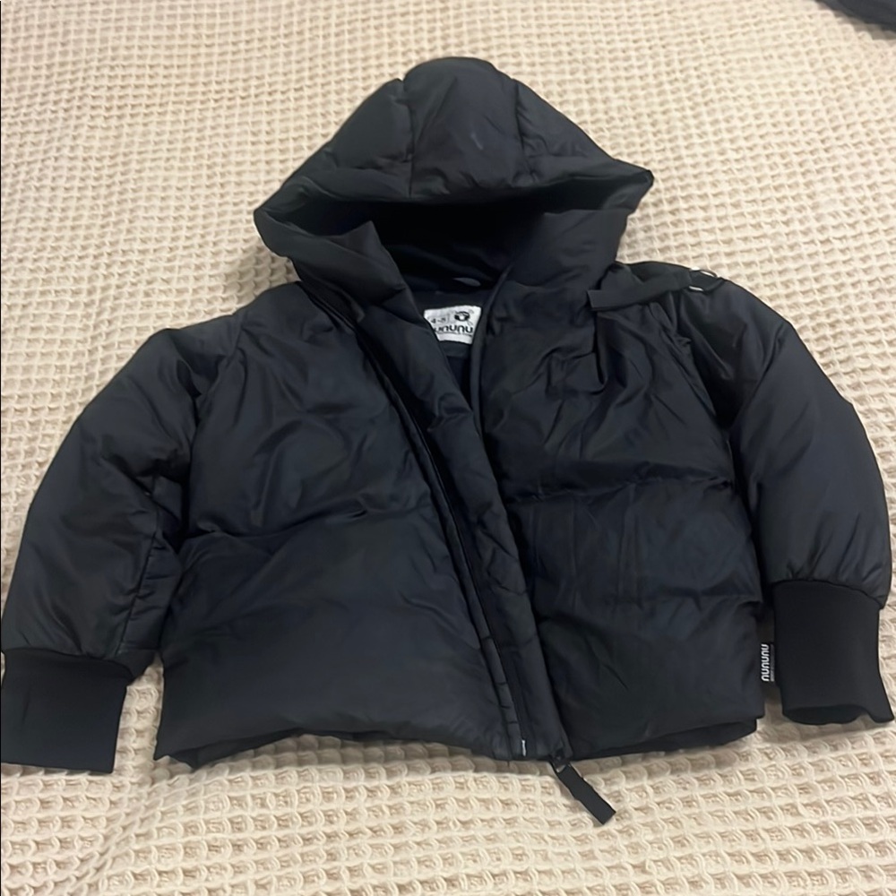 Nununu Black Puffer Jacket with Hood